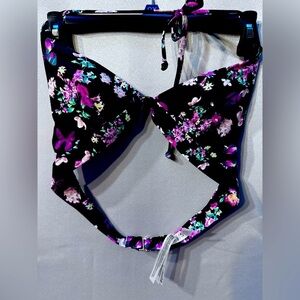 Victoria Secret floral bikini top size medium